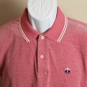 Brooks Brothers Men's red short sleeve Performance Slim Fit golf polo shirt M
